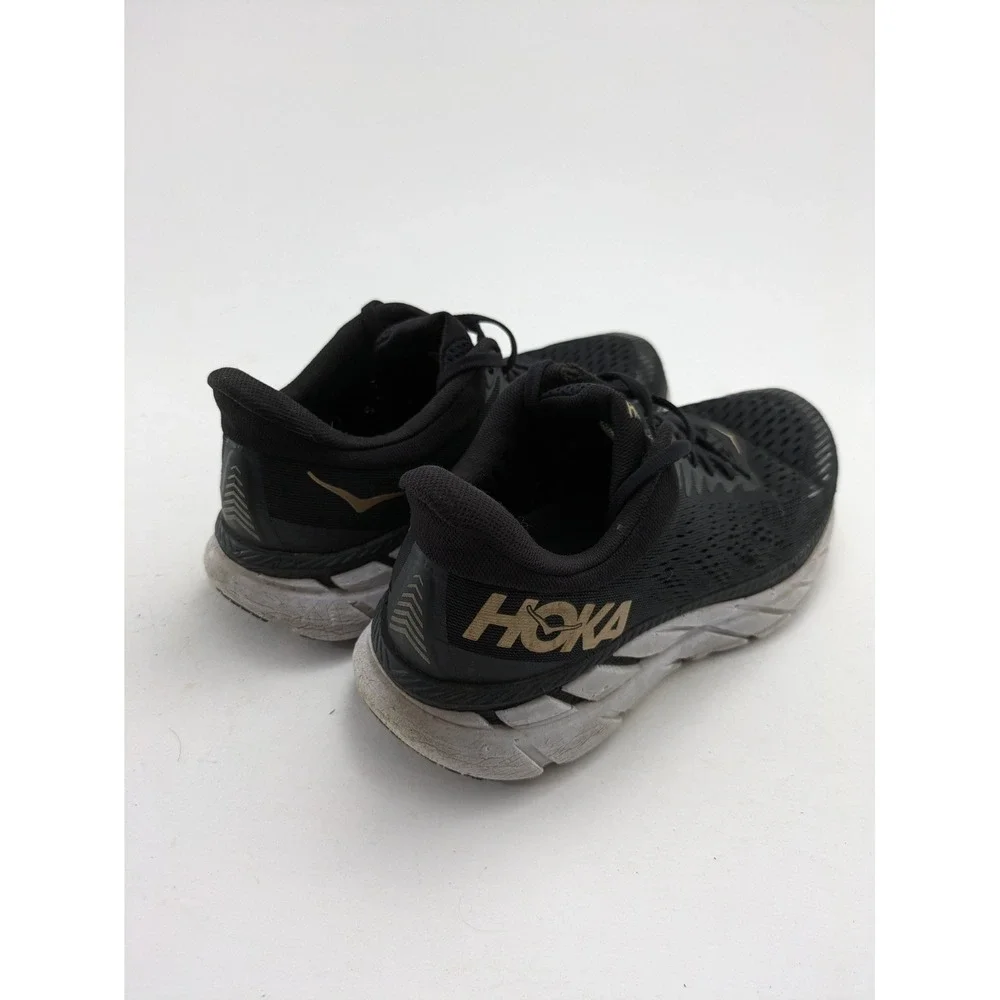 Womens Hoka One One Clifton 7 Black Bronze Running Shoes 1110509 BBRNZ Size 9.5